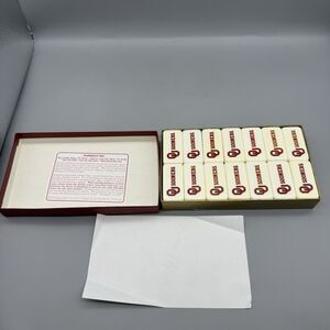 Pre Owned Vintage Puremco Professional Extra Thick OU Sooners  Dominoes